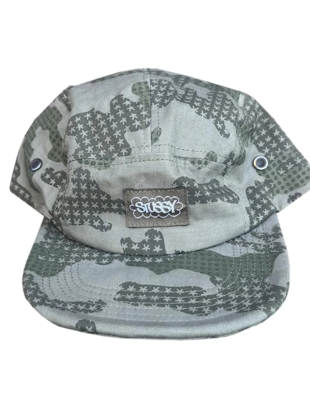 Vintage Stussy Camo 5 Panel Hat